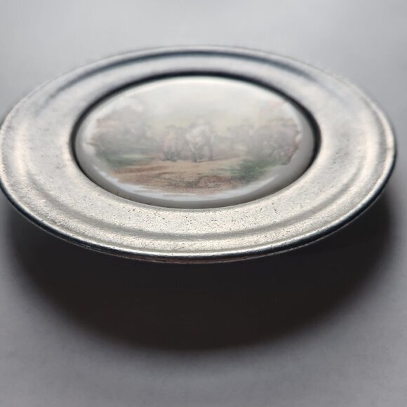 Surrender of Cornwallis John Trumbull Pewter Plate The Great American Revolution - Picture 4 of 9